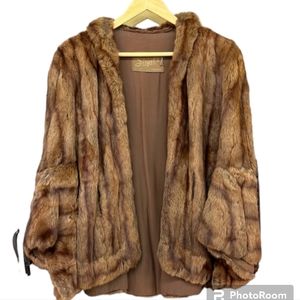 RARE 40s Genuine Fur Coat by Sam Siegel